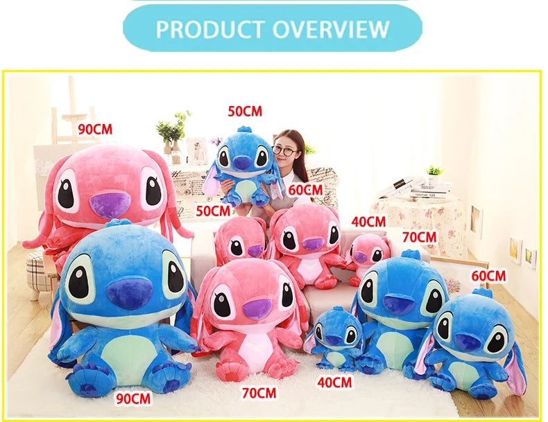 Lilo & Stitch Plush - Cute Kawaii Pillow Toy Gift