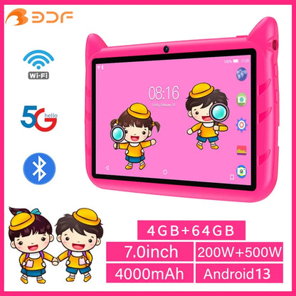 KidTab 7 Pro - Android 13 Kids Tablet with 5G WiFi & Expandable Storage