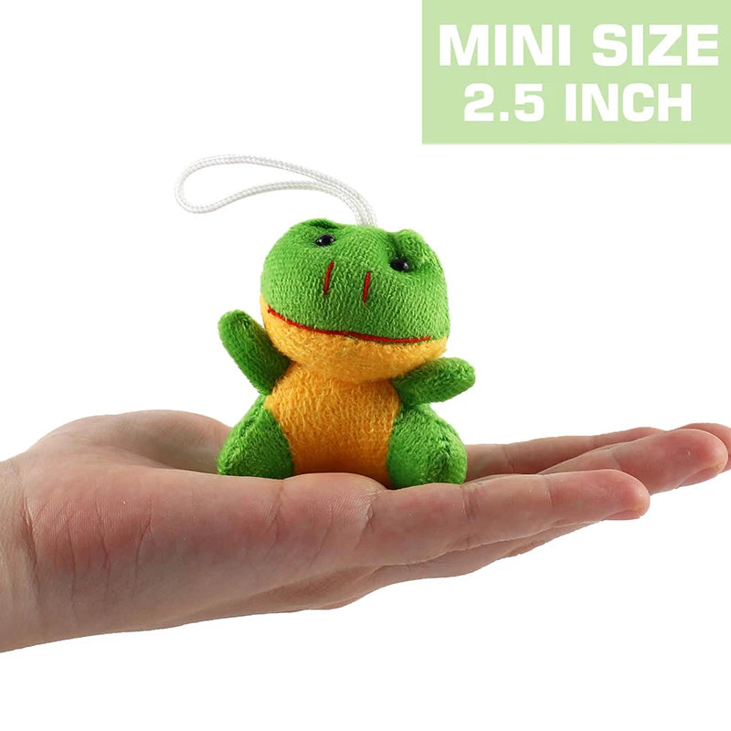 Mini Plush Animal Keychain Set