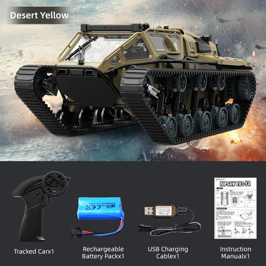 LED Remote Control Tank - Off-Road RC Drift Vehicle