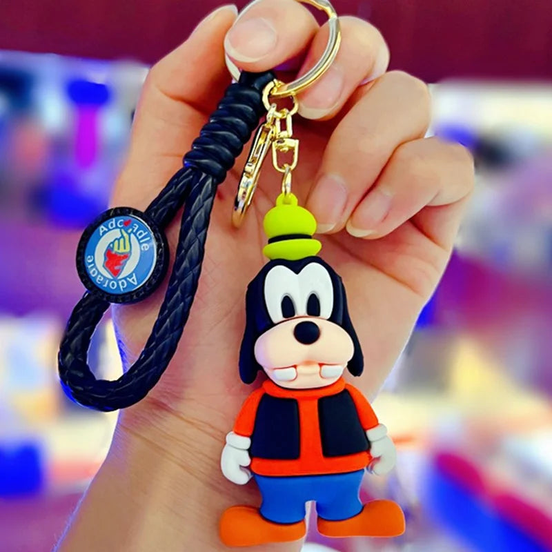 Disney Anime Keychains - Mickey, Minnie, Lilo & Stitch Cute Ornaments for Kids & Fans