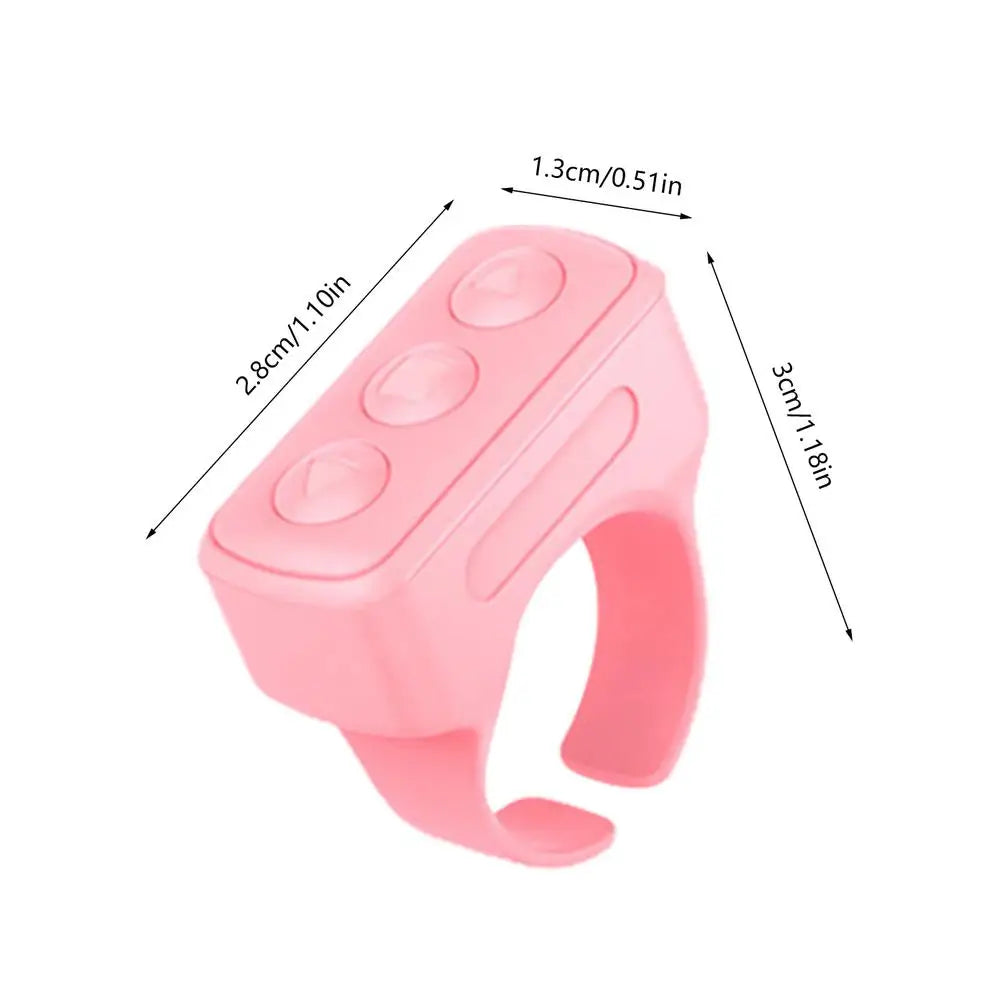 Wireless Bluetooth Scrolling Ring - Remote Control for TikToks, Selfies, and Video Recording