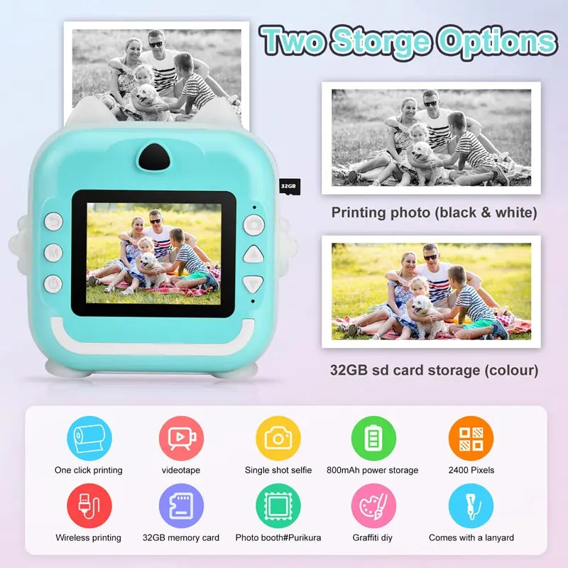 FunSnap Kids Instant Print Camera