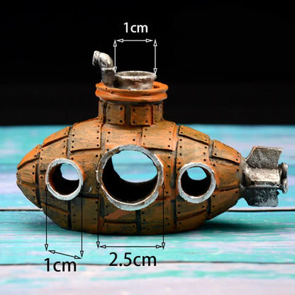 Resin Submarine Ornament