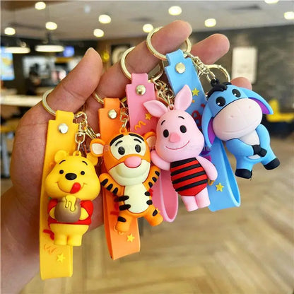 Disney Anime Keychains - Mickey, Minnie, Lilo & Stitch Cute Ornaments for Kids & Fans