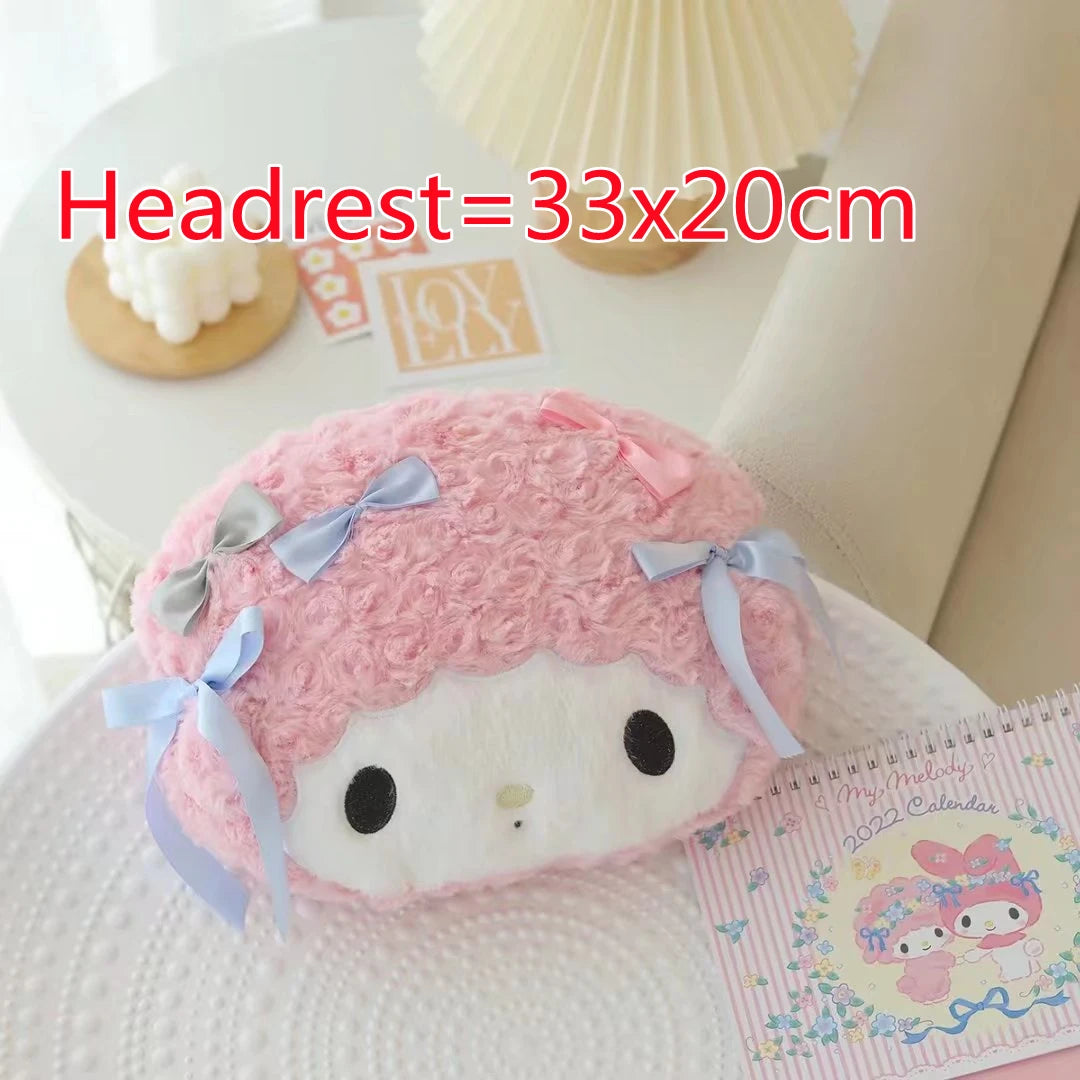 Sanrio My Melody Car Accessories - Seat Belt Cover, Cushion & Blanket Set