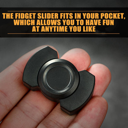 TriSteel Fidget Pro - 3-in-1 Spinner, Slider & Clicker for Stress Relief