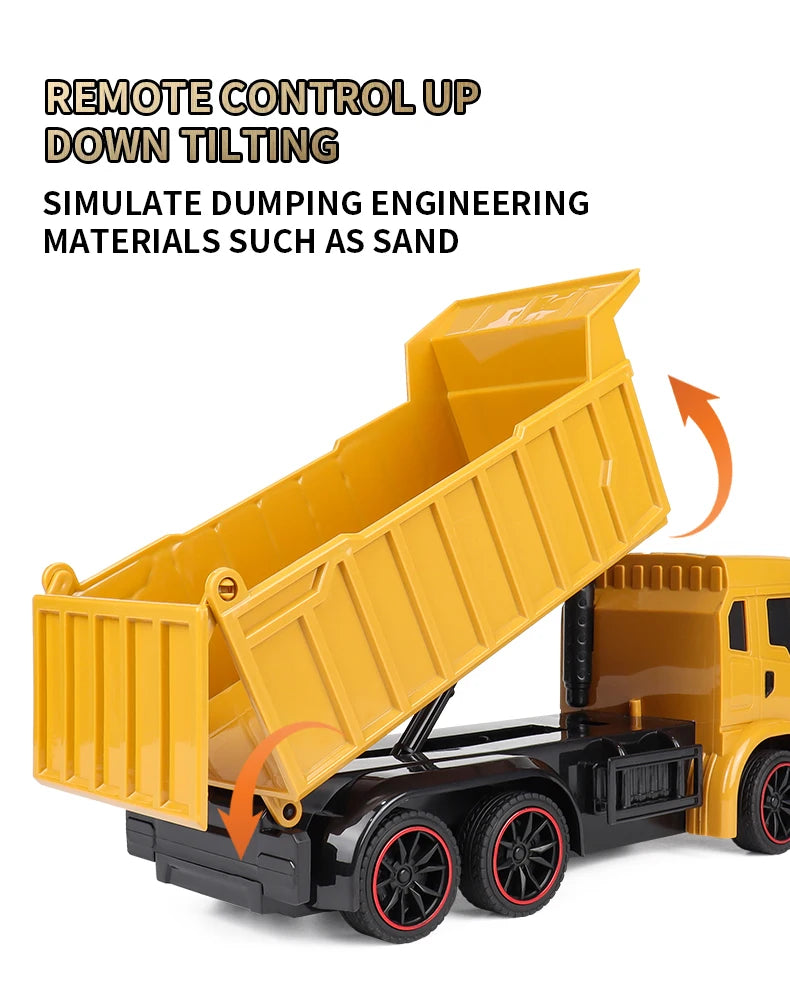 Excavator & Dump Truck - Realistic Construction Vehicle Toys