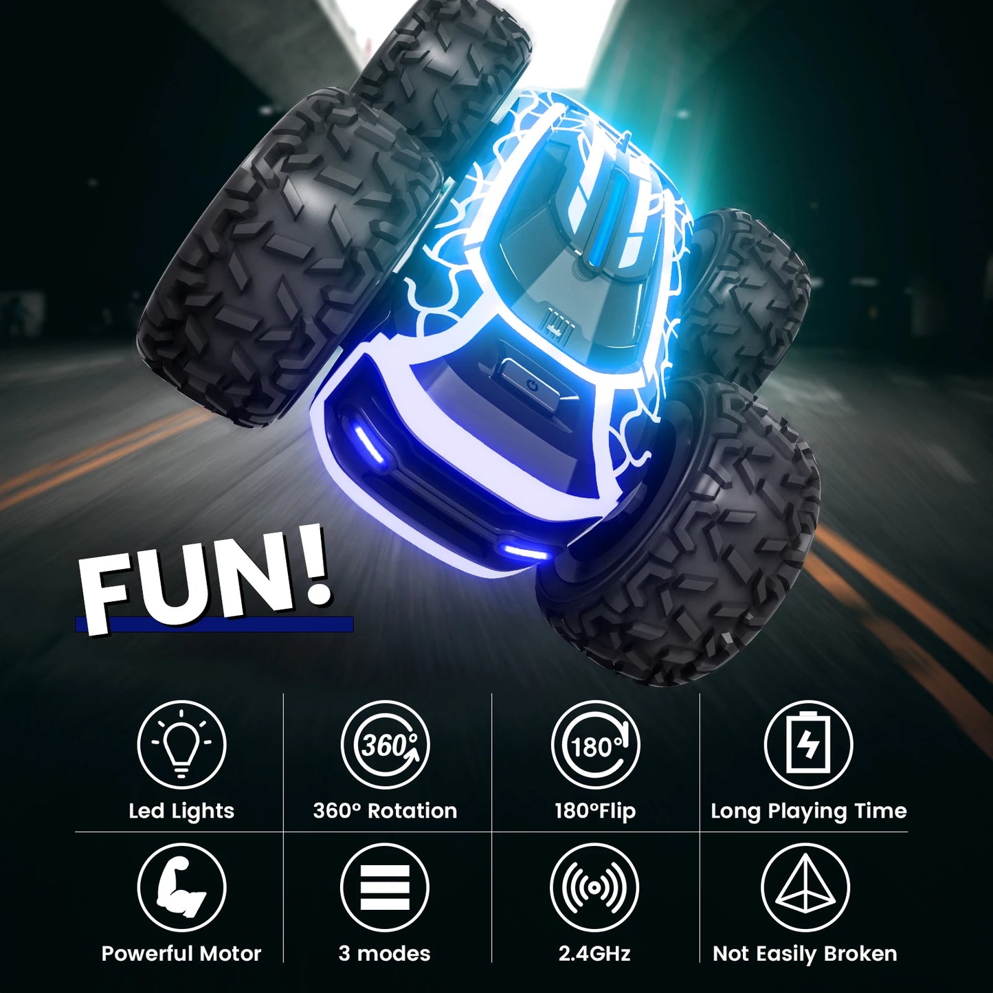 Sinovan 360° Stunt RC Car