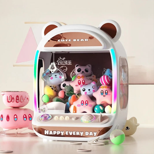 Kids Claw Machine - Coin Operated Toy with Music for Catching Dolls