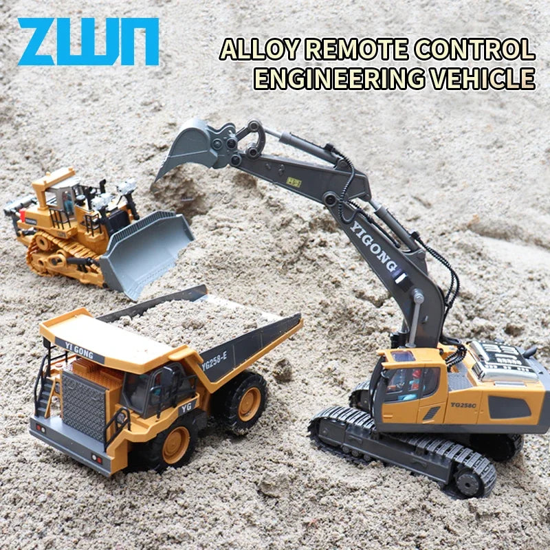 Excavator & Dump Truck - Realistic Construction Vehicle Toys