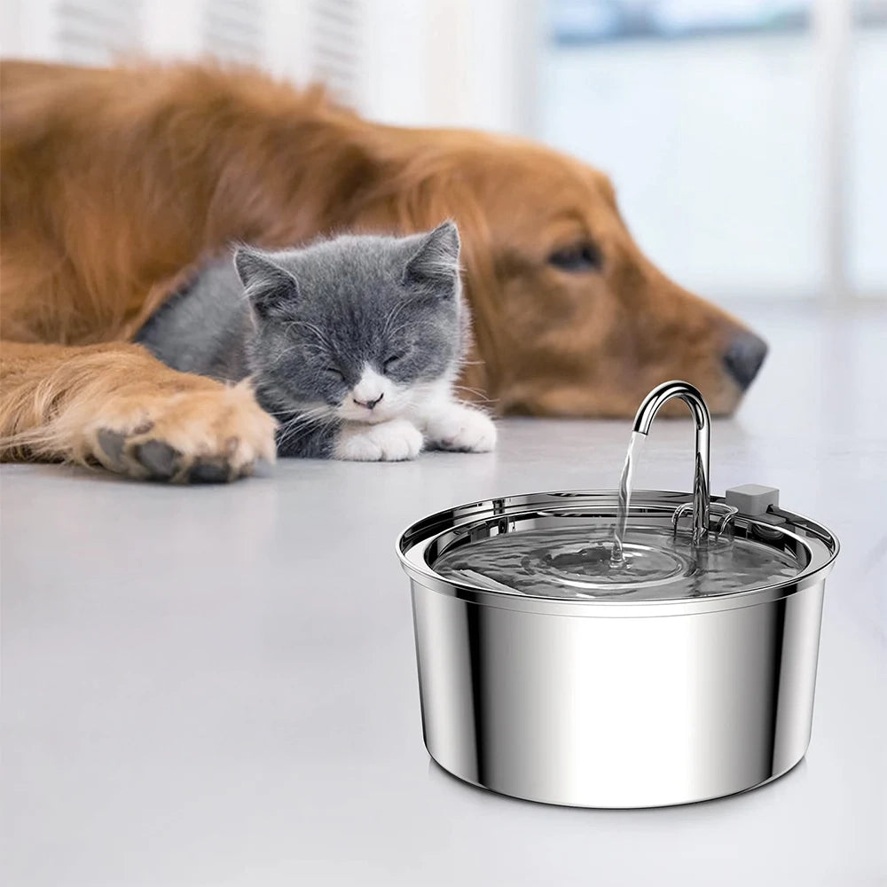 Stainless Steel Automatic Pet Water Fountain