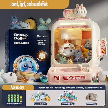 Kids Claw Machine - Coin Operated Toy with Music for Catching Dolls