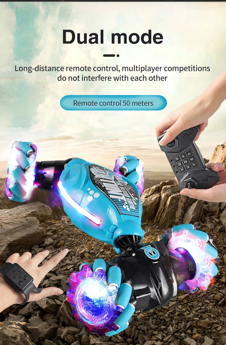 4WD Stunt RC Car LED Light Gesture