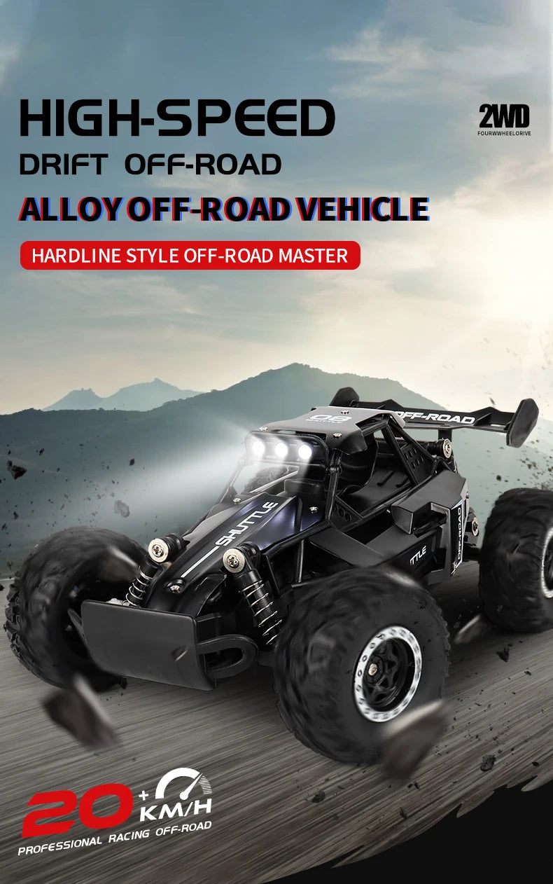 Off-Road RC Car - 2WD Remote Control Climbing Vehicle