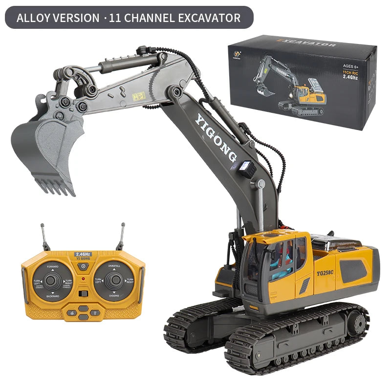 Excavator & Dump Truck - Realistic Construction Vehicle Toys