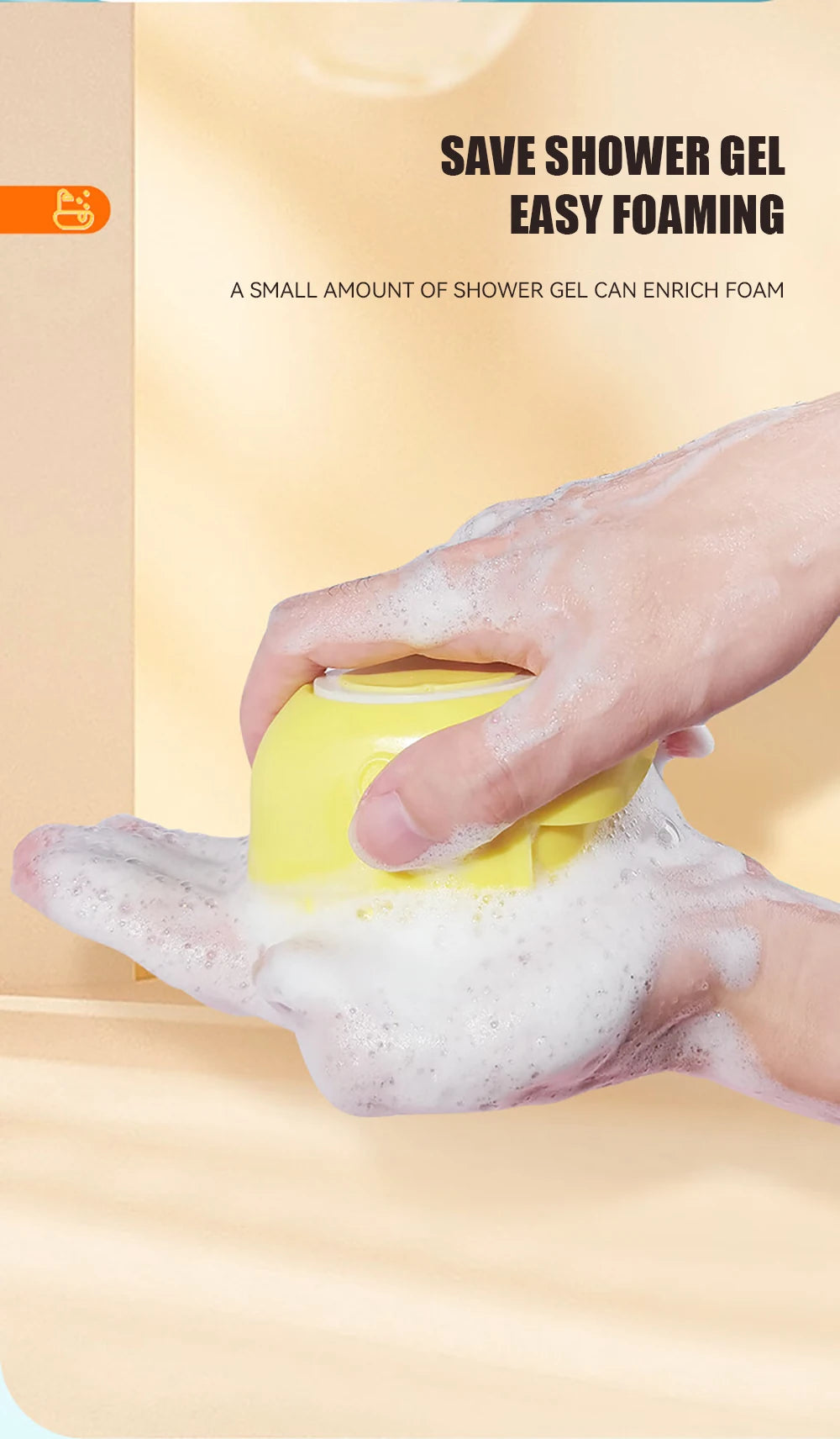 Dog Bathing Brush with Shampoo Dispenser