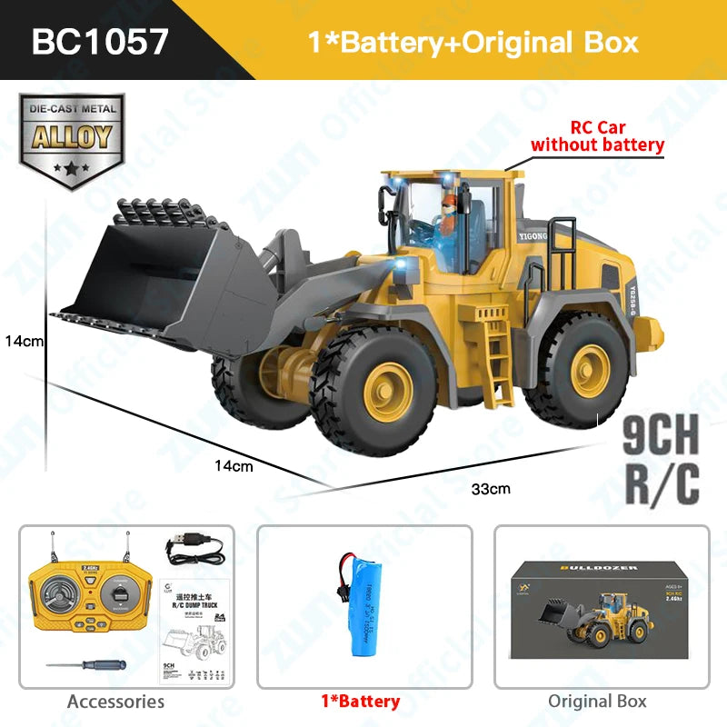 Excavator & Dump Truck - Realistic Construction Vehicle Toys