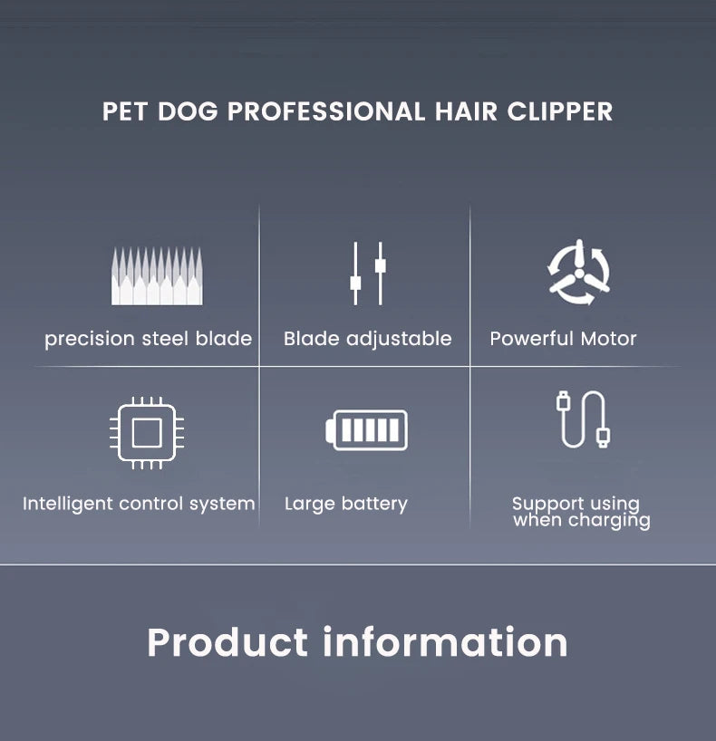 Professional All-Metal Pet Hair Clipper