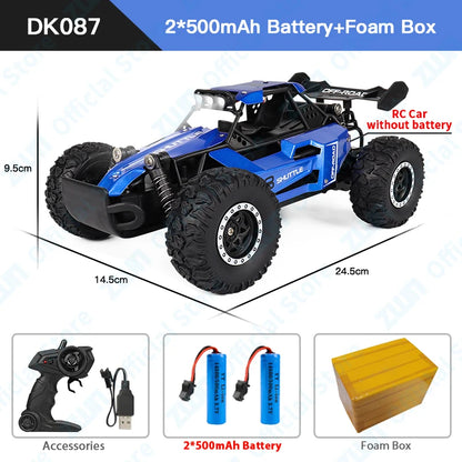 Off-Road RC Car - 2WD Remote Control Climbing Vehicle