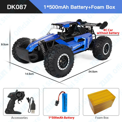 Off-Road RC Car - 2WD Remote Control Climbing Vehicle