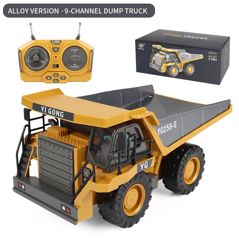 Excavator & Dump Truck - Realistic Construction Vehicle Toys