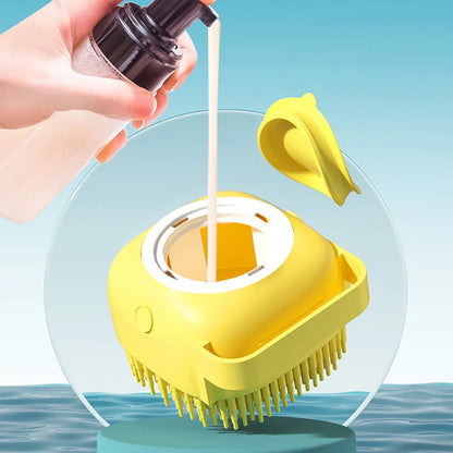 Dog Bathing Brush with Shampoo Dispenser