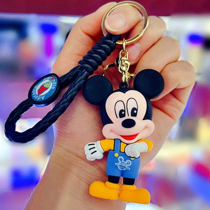 Disney Anime Keychains - Mickey, Minnie, Lilo & Stitch Cute Ornaments for Kids & Fans