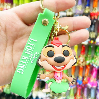 Disney Anime Keychains - Mickey, Minnie, Lilo & Stitch Cute Ornaments for Kids & Fans