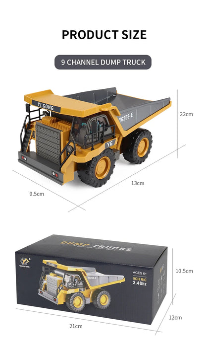 Excavator & Dump Truck - Realistic Construction Vehicle Toys