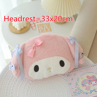 Sanrio My Melody Car Accessories - Seat Belt Cover, Cushion & Blanket Set