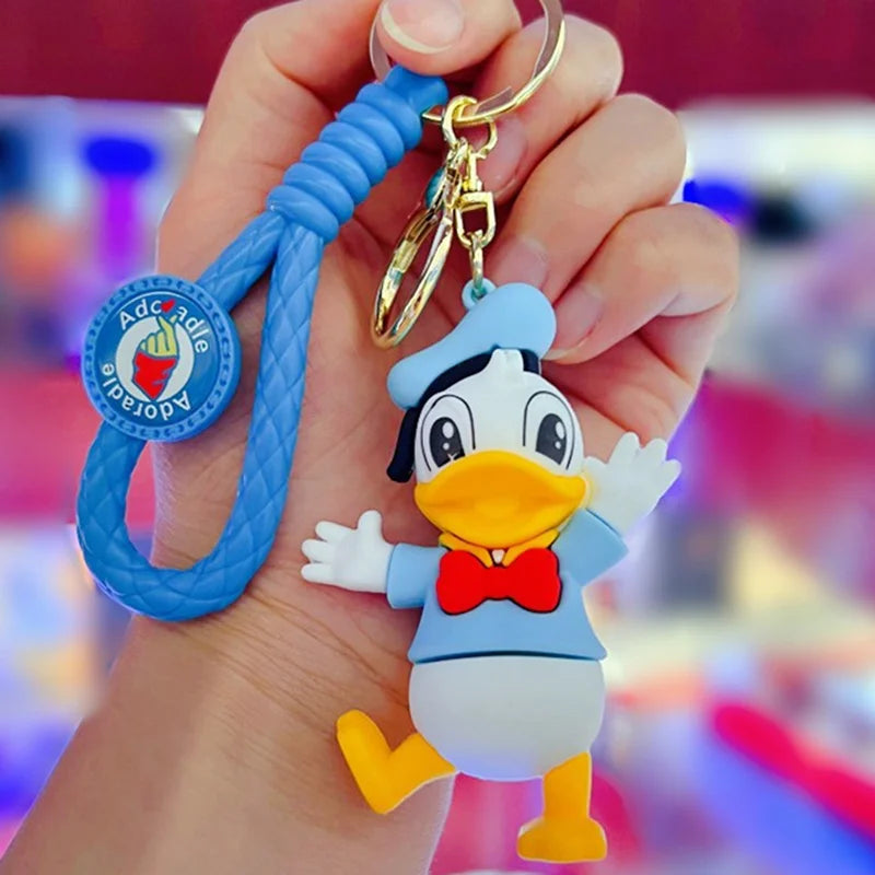 Disney Anime Keychains - Mickey, Minnie, Lilo & Stitch Cute Ornaments for Kids & Fans