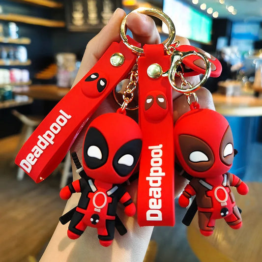 Marvel Deadpool Q-Version Keychain - Cute Anime Figure for Bags, Backpacks, and Gifts