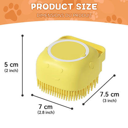 Dog Bathing Brush with Shampoo Dispenser