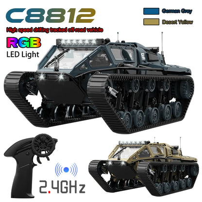 LED Remote Control Tank - Off-Road RC Drift Vehicle