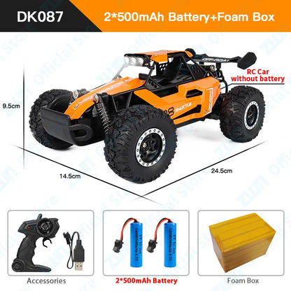 Off-Road RC Car - 2WD Remote Control Climbing Vehicle