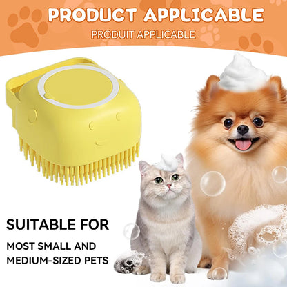 Dog Bathing Brush with Shampoo Dispenser